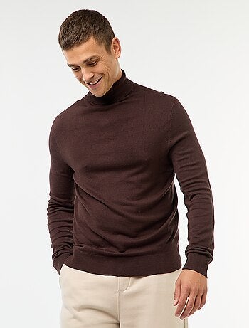 Maglione dolcevita tinta unita