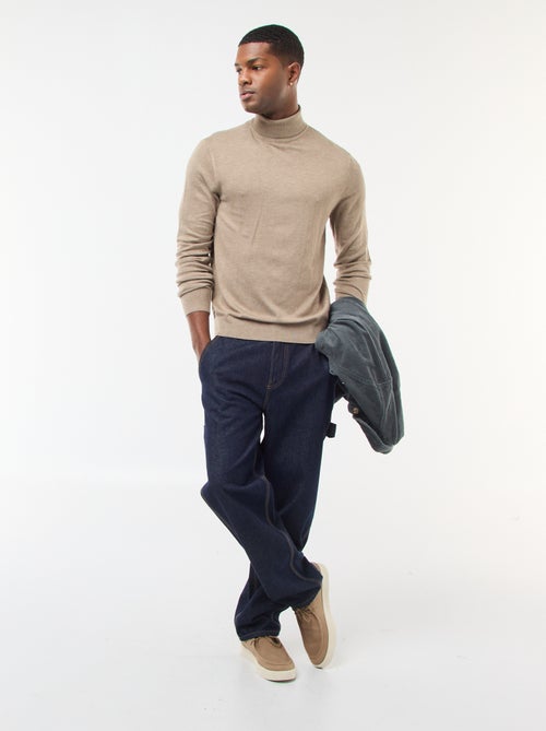 Maglione dolcevita tinta unita - Kiabi