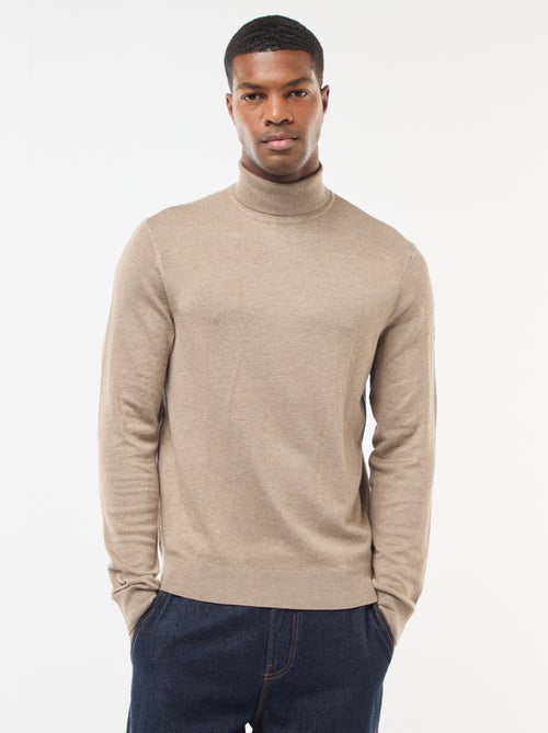 Maglione dolcevita tinta unita - Kiabi