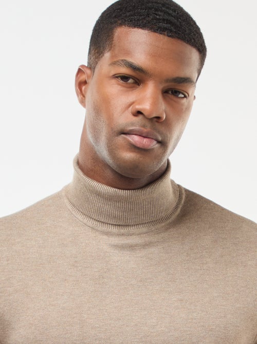 Maglione dolcevita tinta unita - Kiabi