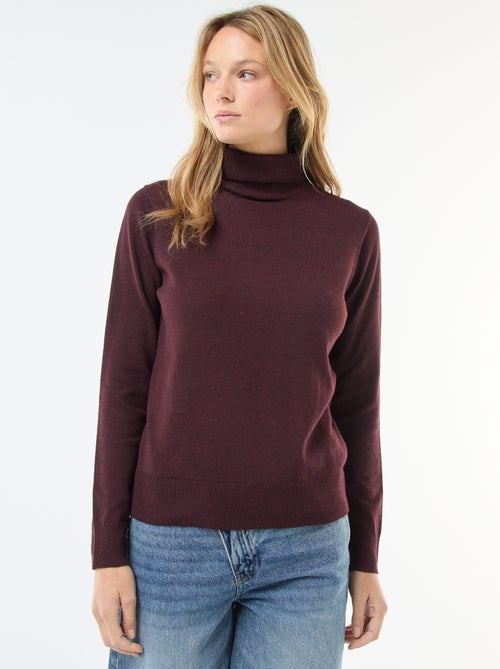 Maglione dolcevita tinta unita - Kiabi