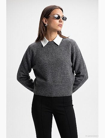 Maglione donna a maglia dilvin