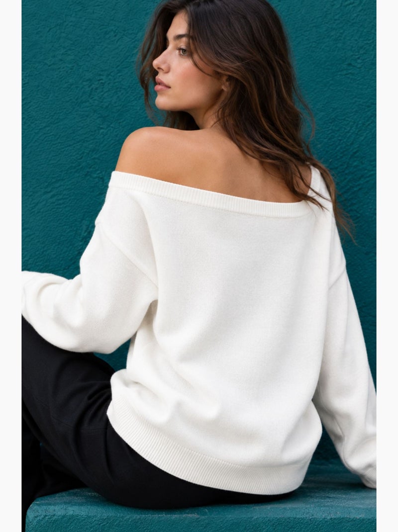 Maglione donna lavorato a maglia mixray Bianco - Kiabi