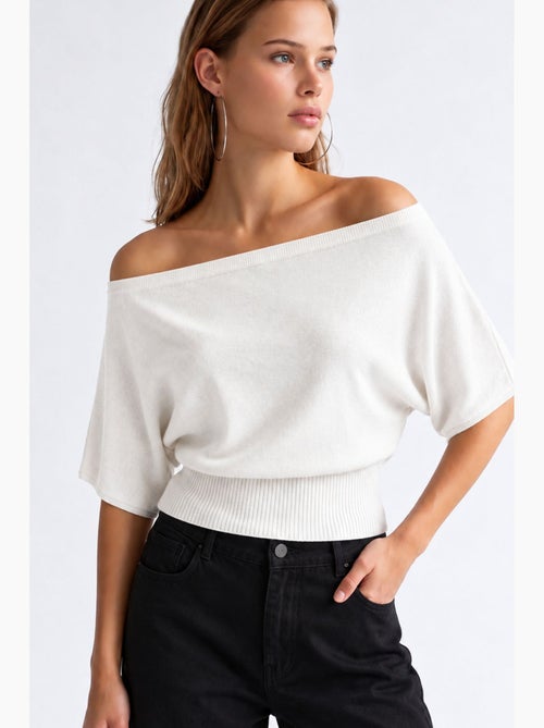 Maglione donna lavorato a maglia mixray - Kiabi Maglione donna lavorato a maglia mixray - Kiabi