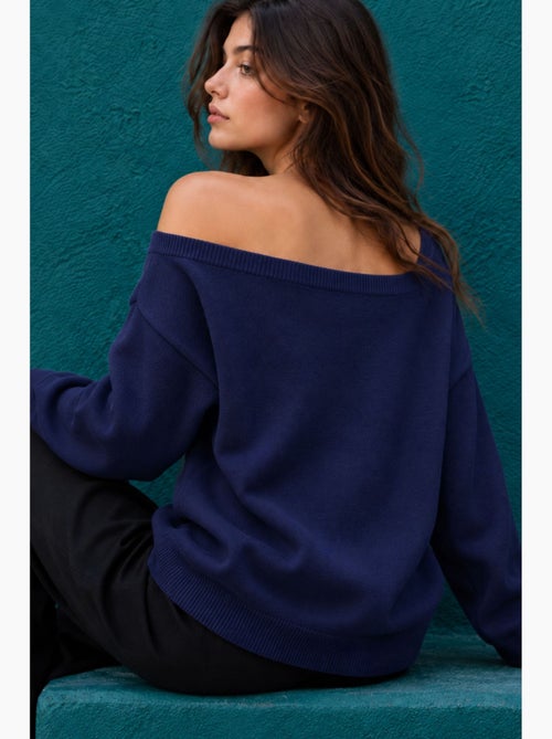 Maglione donna lavorato a maglia mixray - Kiabi Maglione donna lavorato a maglia mixray - Kiabi