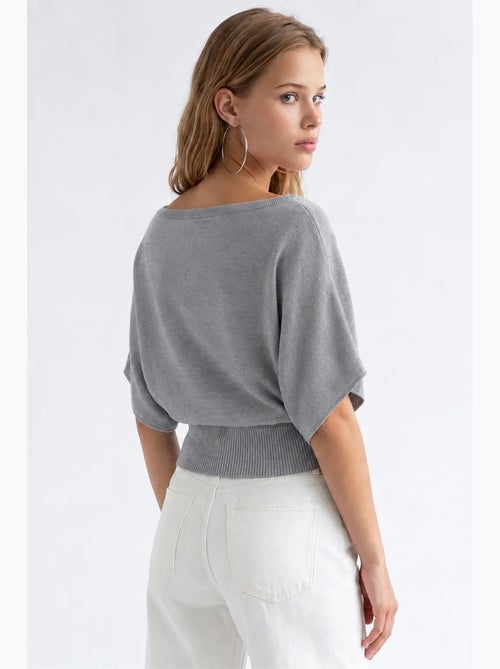 Maglione donna lavorato a maglia mixray - Kiabi Maglione donna lavorato a maglia mixray - Kiabi