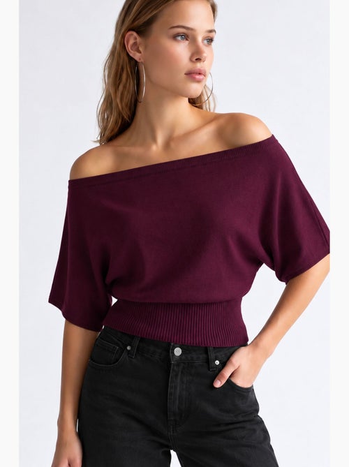 Maglione donna lavorato a maglia mixray - Kiabi Maglione donna lavorato a maglia mixray - Kiabi