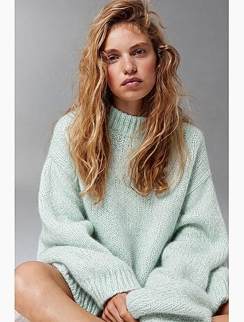 Maglione donna lavorato a maglia mixray