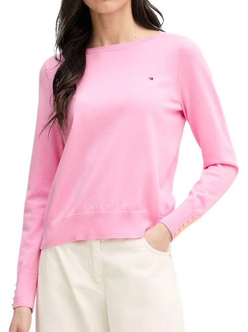 Maglione donna tommy hilfiger in jersey di cotone - Kiabi Maglione donna tommy hilfiger in jersey di cotone - Kiabi