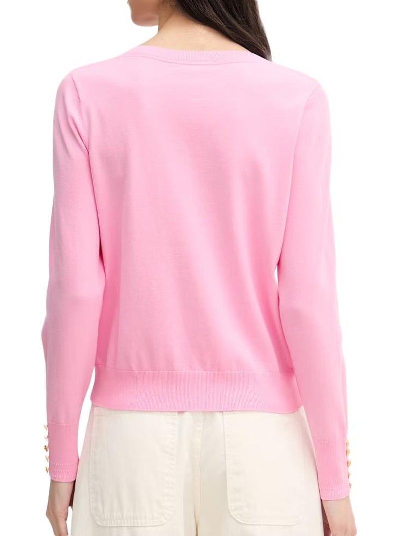 Maglione donna tommy hilfiger in jersey di cotone Rosa - Kiabi