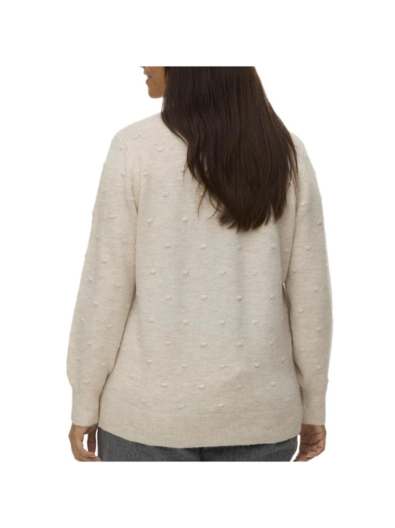 Maglione Donna Vero Moda Curve Francesca Beige - Kiabi