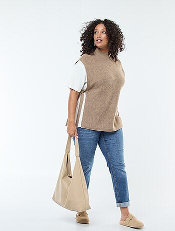 Maglione effetto 2-in-1 con lacci da annodare