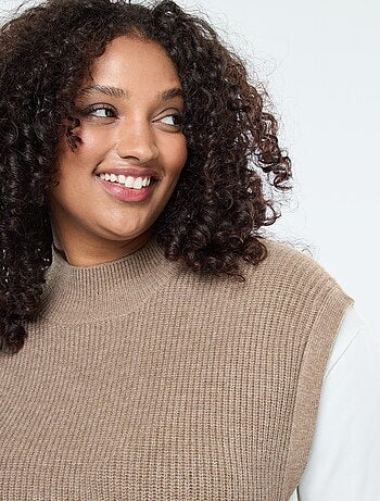 Maglione effetto 2-in-1 con lacci da annodare