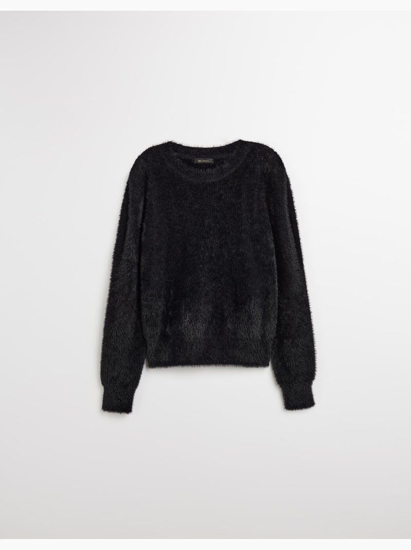 Maglione effetto pelliccia, MO Fashion Nero - Kiabi
