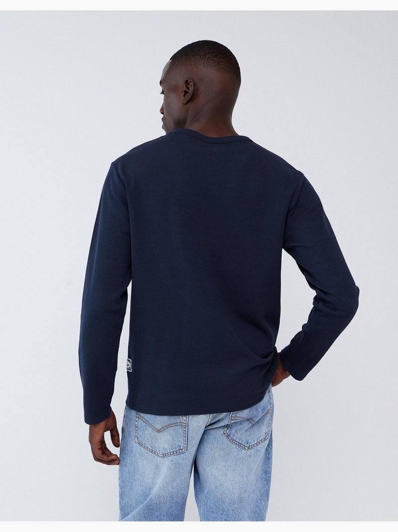 Maglione effetto waffle, mo fashion Blu - Kiabi