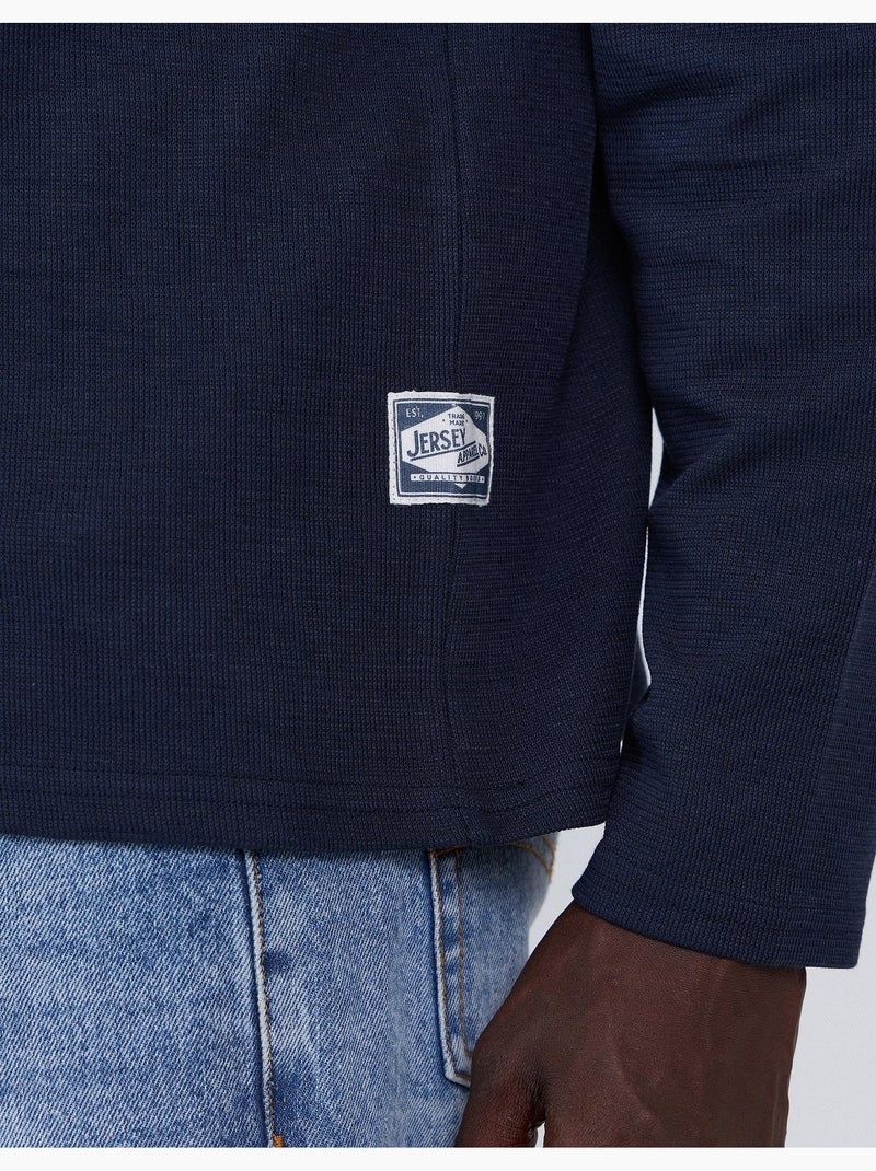 Maglione effetto waffle, mo fashion Blu - Kiabi
