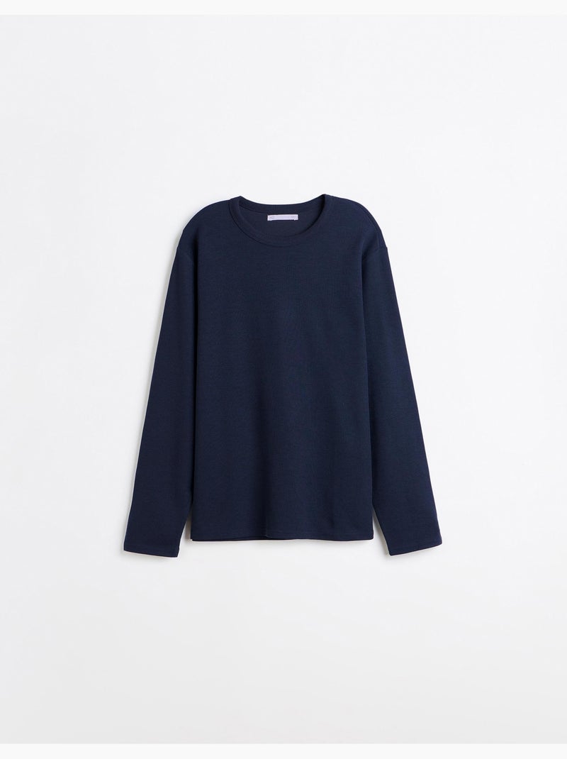 Maglione effetto waffle, mo fashion Blu - Kiabi
