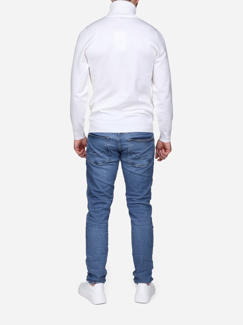Maglione elegante a collo alto - Frilivin Bianco - Kiabi