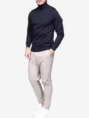 Maglione elegante a collo alto - Frilivin