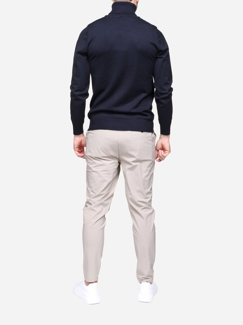 Maglione elegante a collo alto - Frilivin Blu scuro - Kiabi