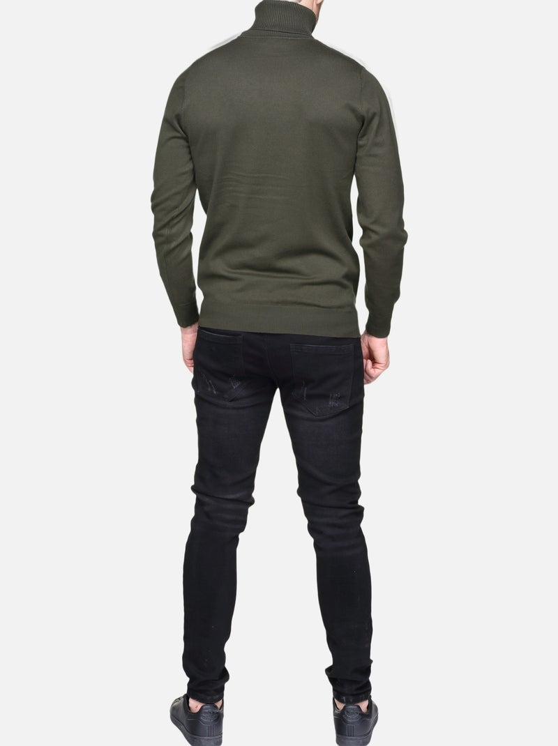 Maglione elegante a collo alto - Frilivin Cachi - Kiabi