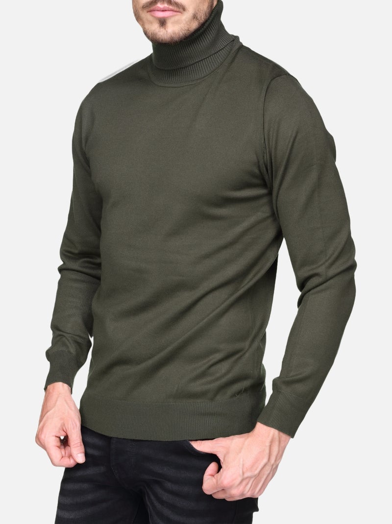 Maglione elegante a collo alto - Frilivin Cachi - Kiabi