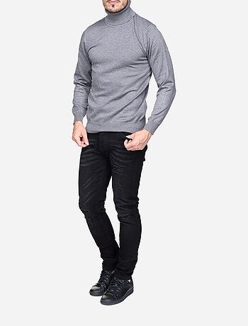 Maglione elegante a collo alto - Frilivin