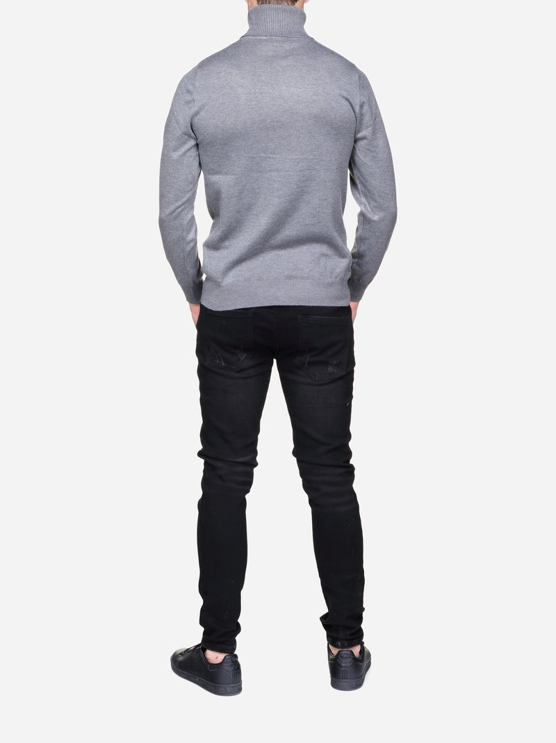 Maglione elegante a collo alto - Frilivin Grigio - Kiabi