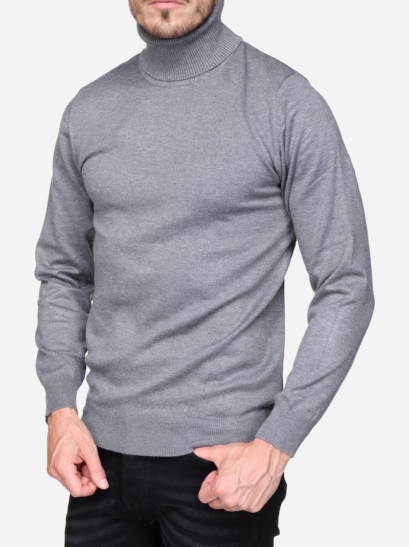 Maglione elegante a collo alto - Frilivin Grigio - Kiabi