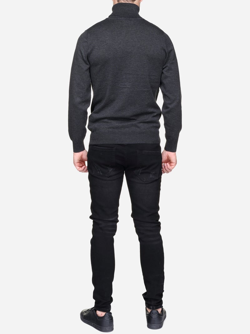 Maglione elegante a collo alto - Frilivin Grigio scuro - Kiabi