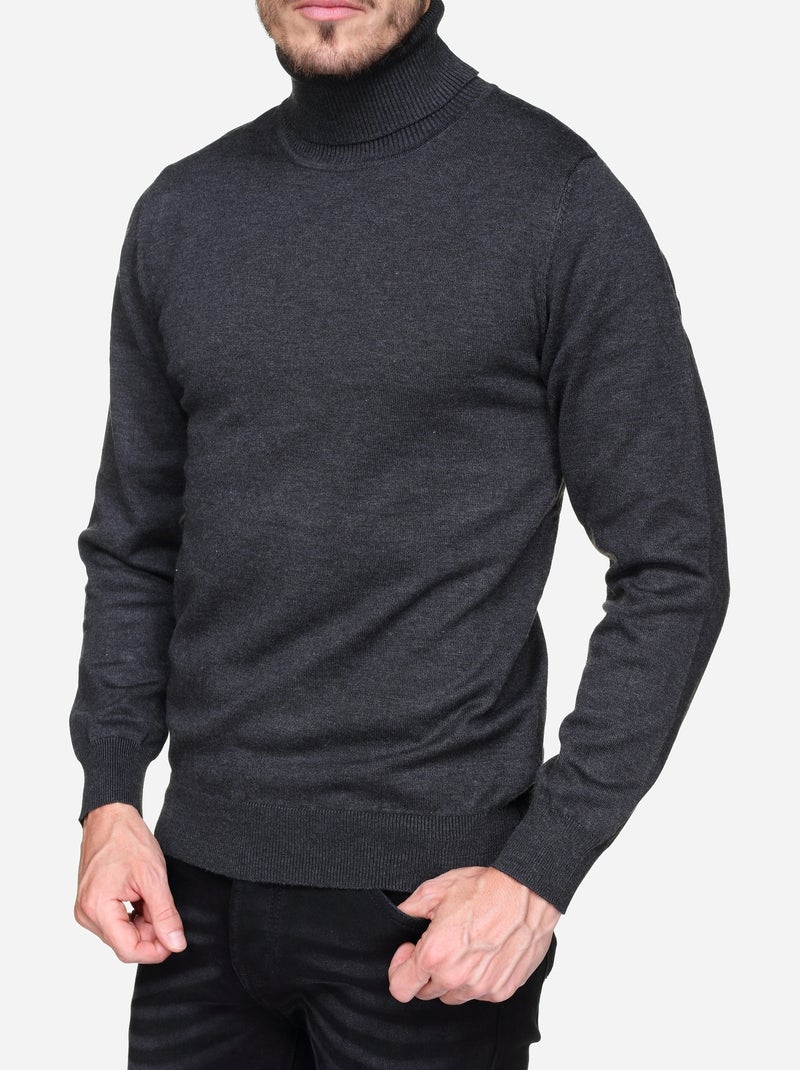 Maglione elegante a collo alto - Frilivin Grigio scuro - Kiabi