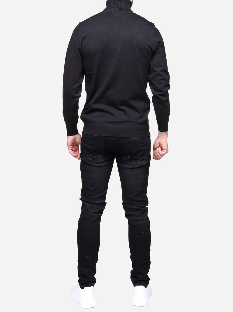 Maglione elegante a collo alto - Frilivin Nero - Kiabi