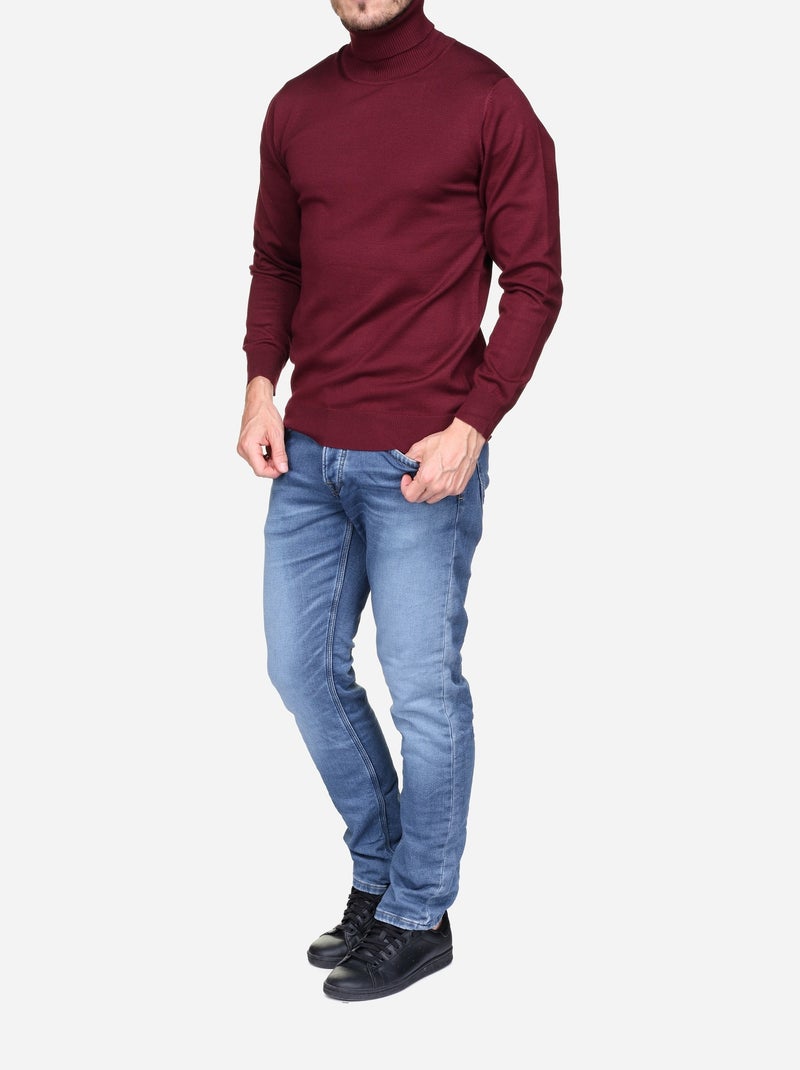 Maglione elegante a collo alto - Frilivin Rosso - Kiabi