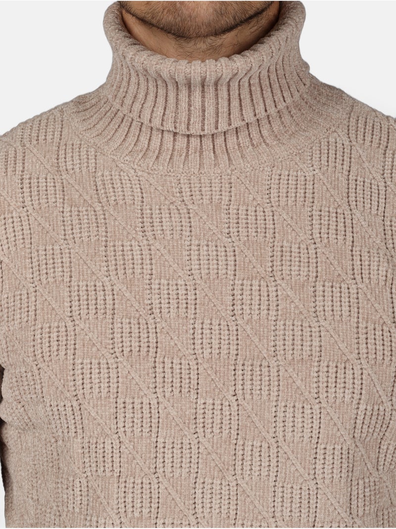 Maglione elegante a collo alto - Kenzarro Crema - Kiabi