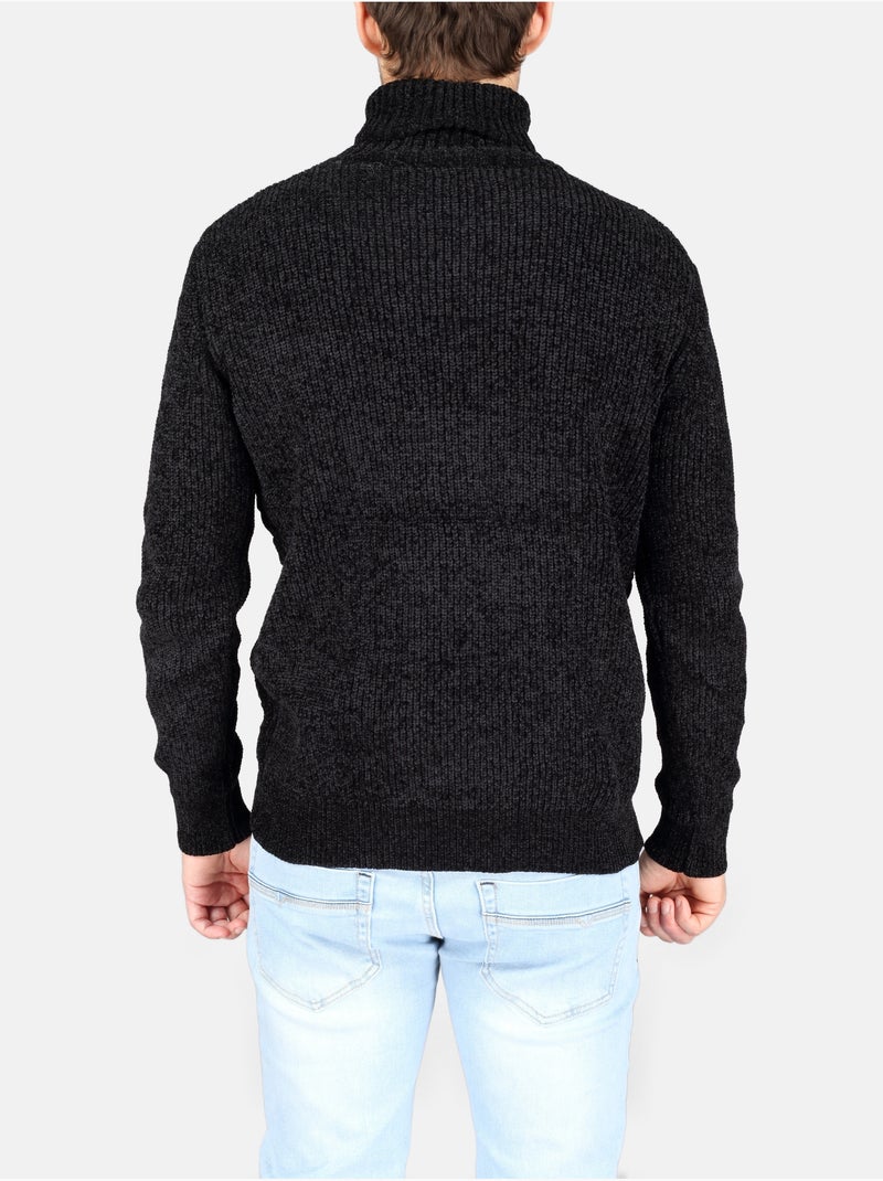Maglione elegante a collo alto - Kenzarro Nero - Kiabi