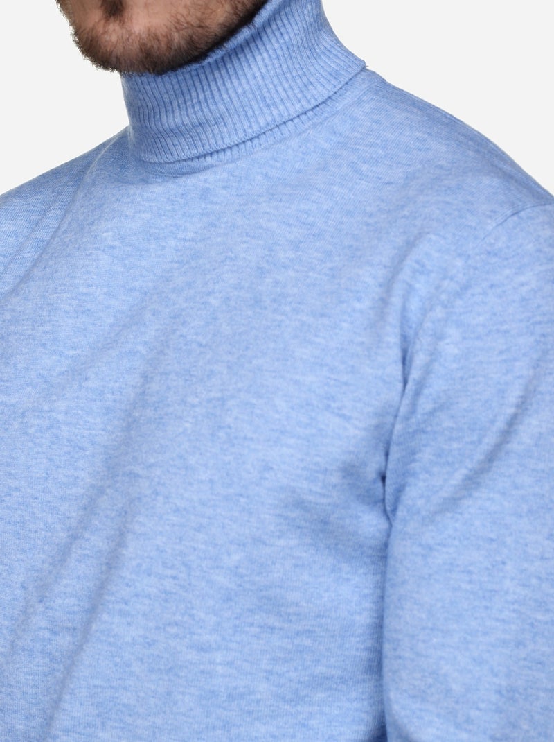 Maglione elegante a collo alto - Yves Enzo Blu - Kiabi