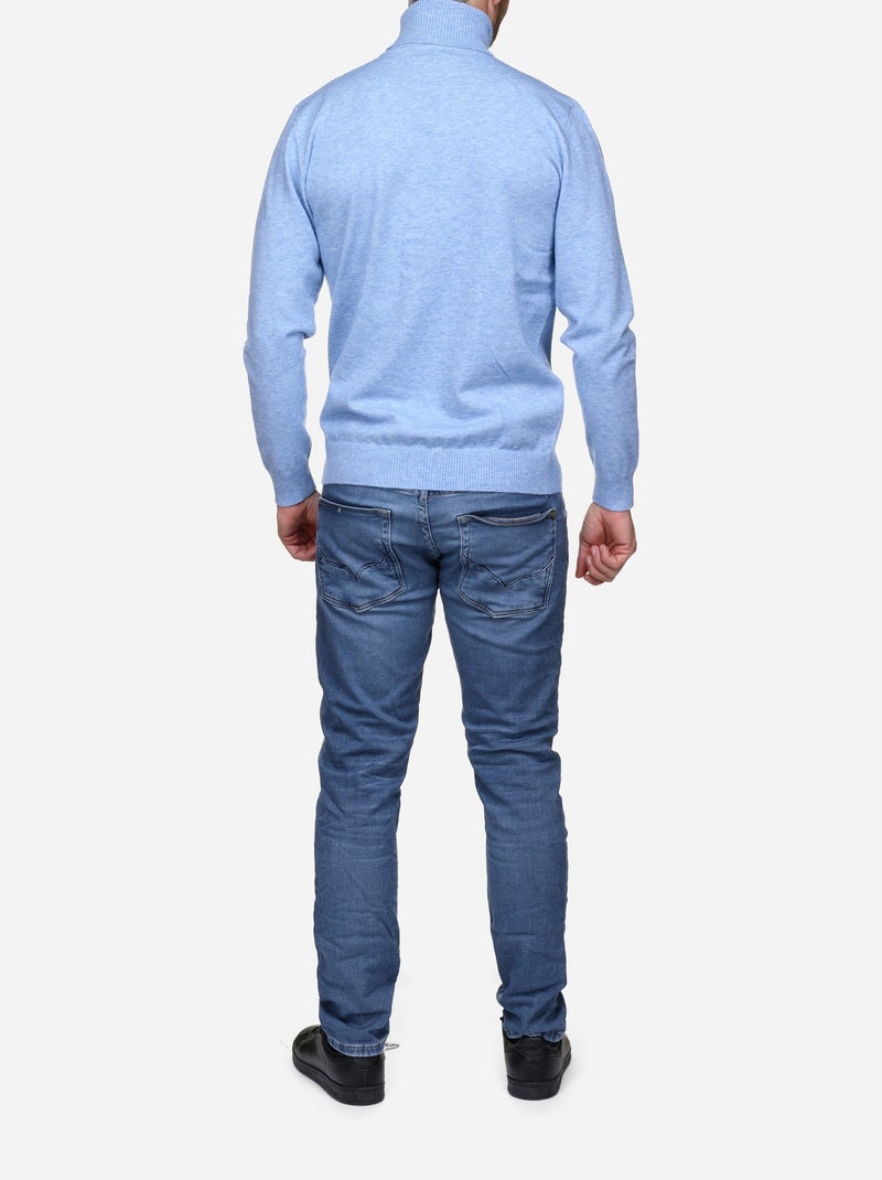 Maglione elegante a collo alto - Yves Enzo Blu - Kiabi