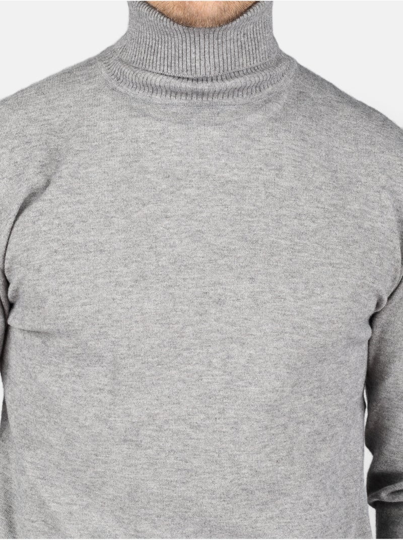 Maglione elegante a collo alto - yves enzo Grigio scuro - Kiabi