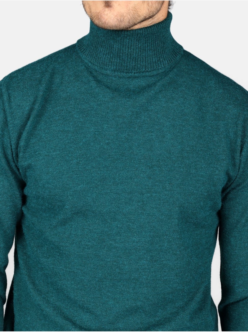 Maglione elegante a collo alto - yves enzo Verde - Kiabi