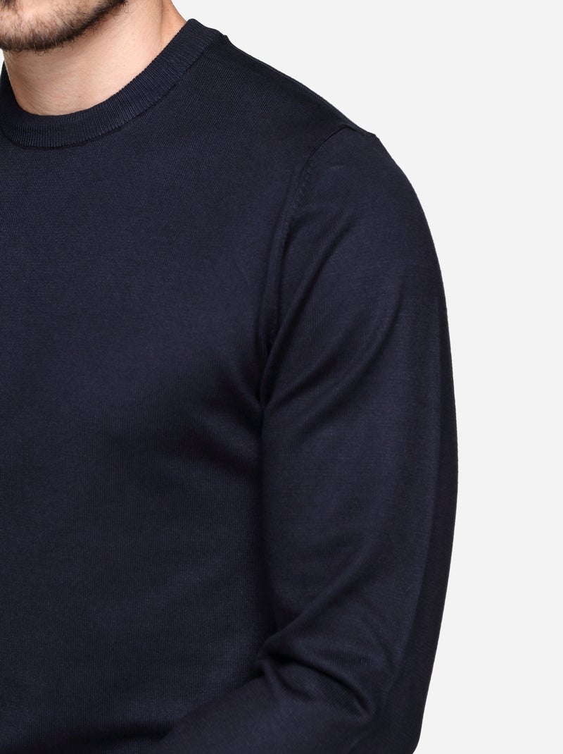 Maglione elegante a girocollo - Frilivin Blu scuro - Kiabi