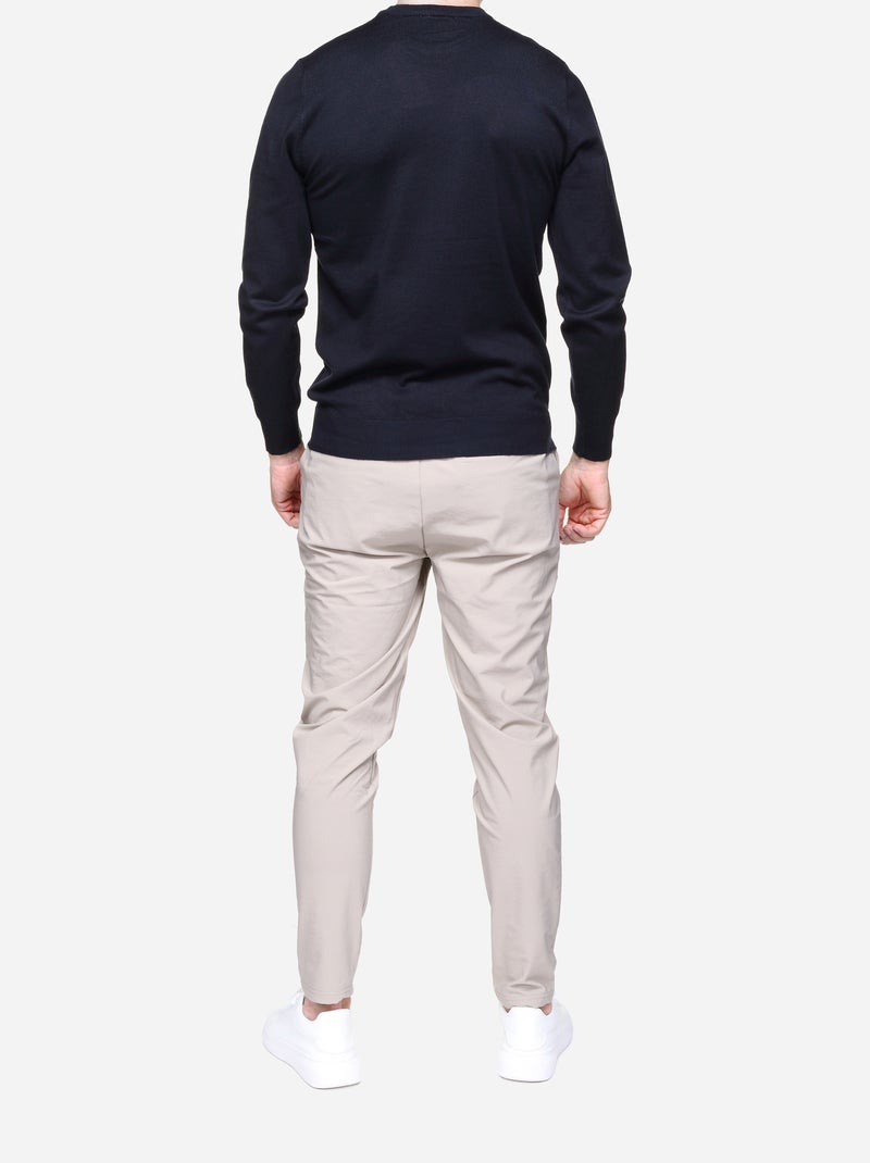 Maglione elegante a girocollo - Frilivin Blu scuro - Kiabi
