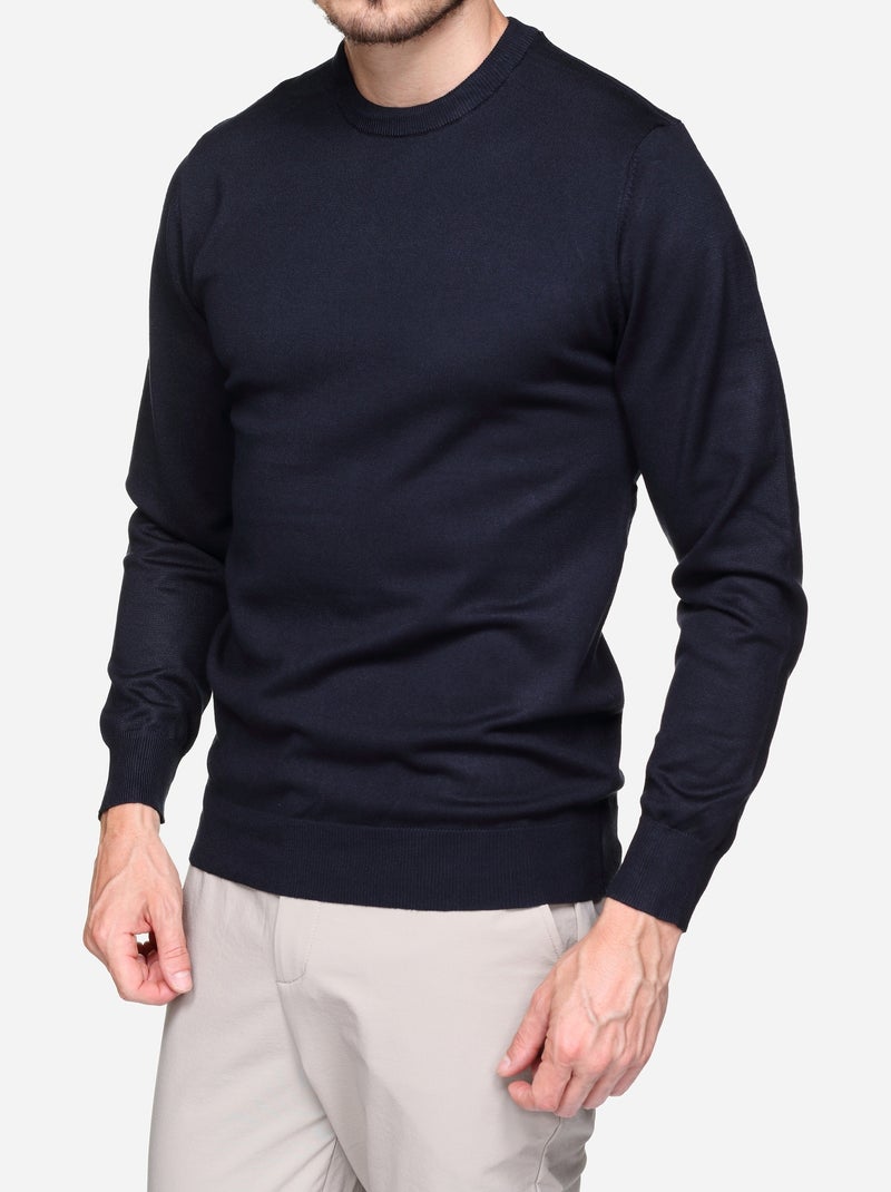 Maglione elegante a girocollo - Frilivin Blu scuro - Kiabi