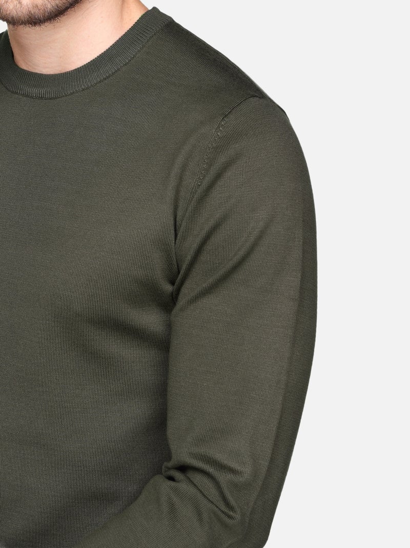 Maglione elegante a girocollo - Frilivin Cachi - Kiabi