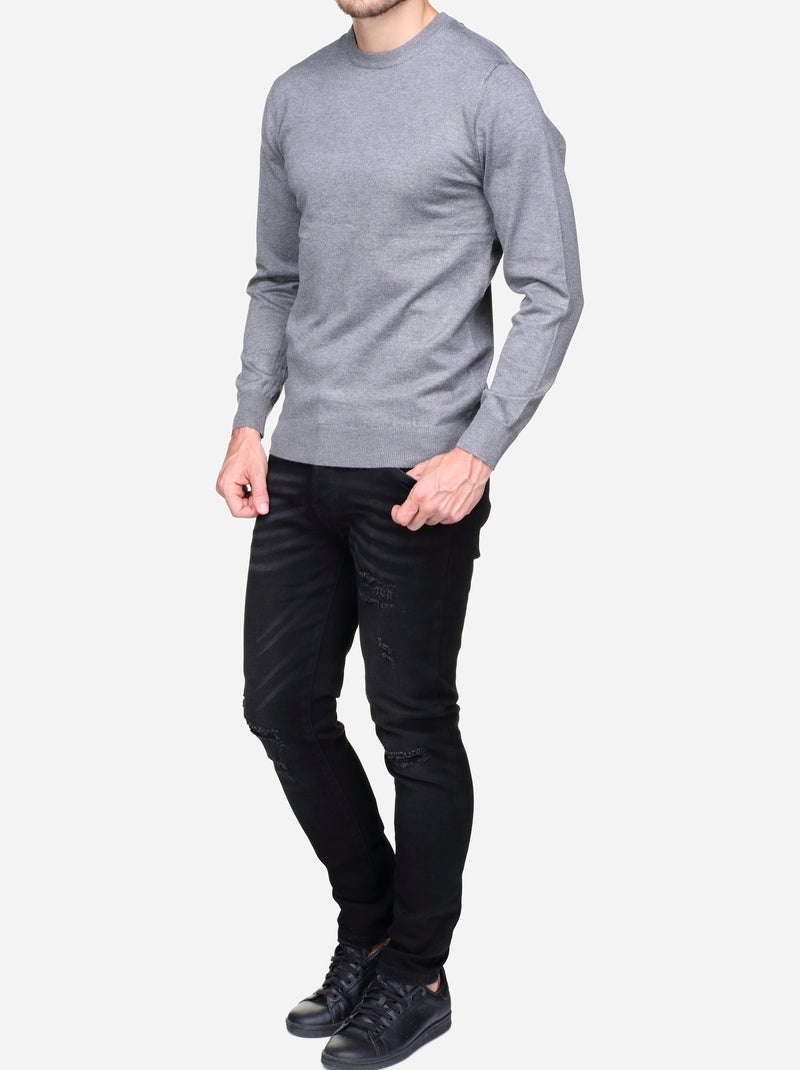 Maglione elegante a girocollo - Frilivin Grigio chiaro - Kiabi
