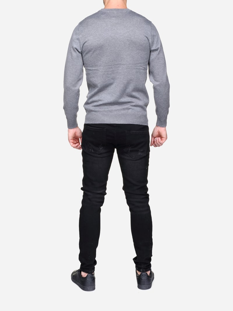 Maglione elegante a girocollo - Frilivin Grigio chiaro - Kiabi