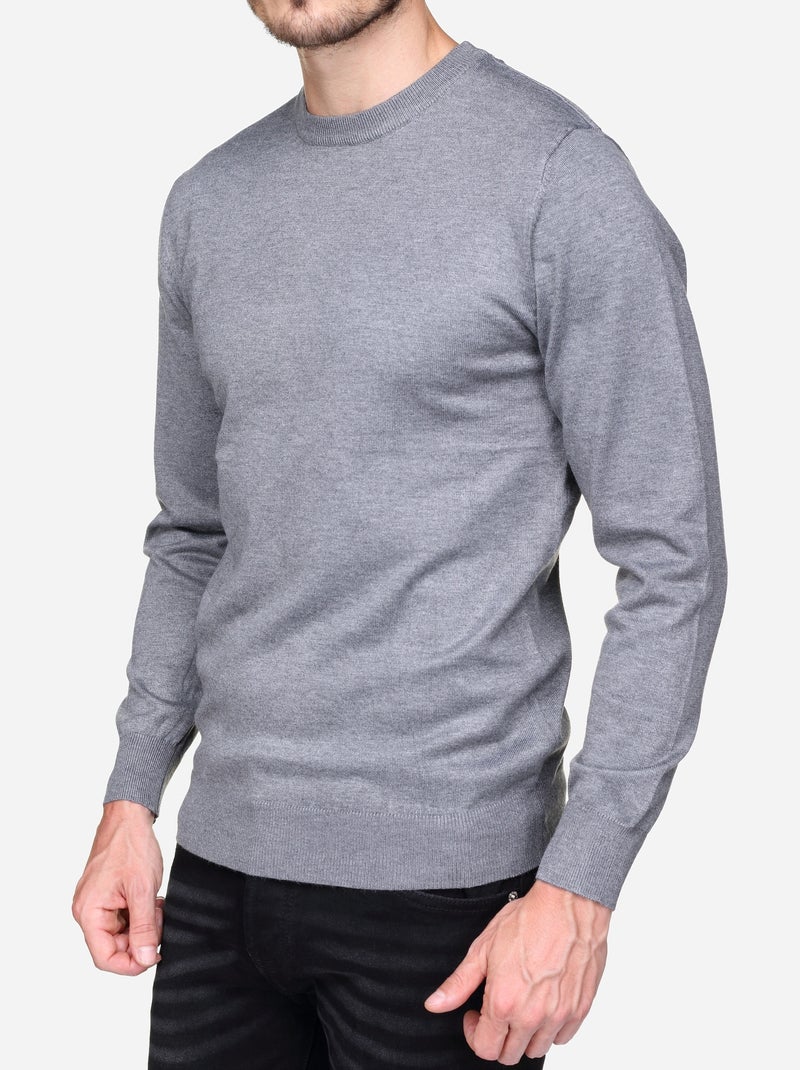 Maglione elegante a girocollo - Frilivin Grigio chiaro - Kiabi