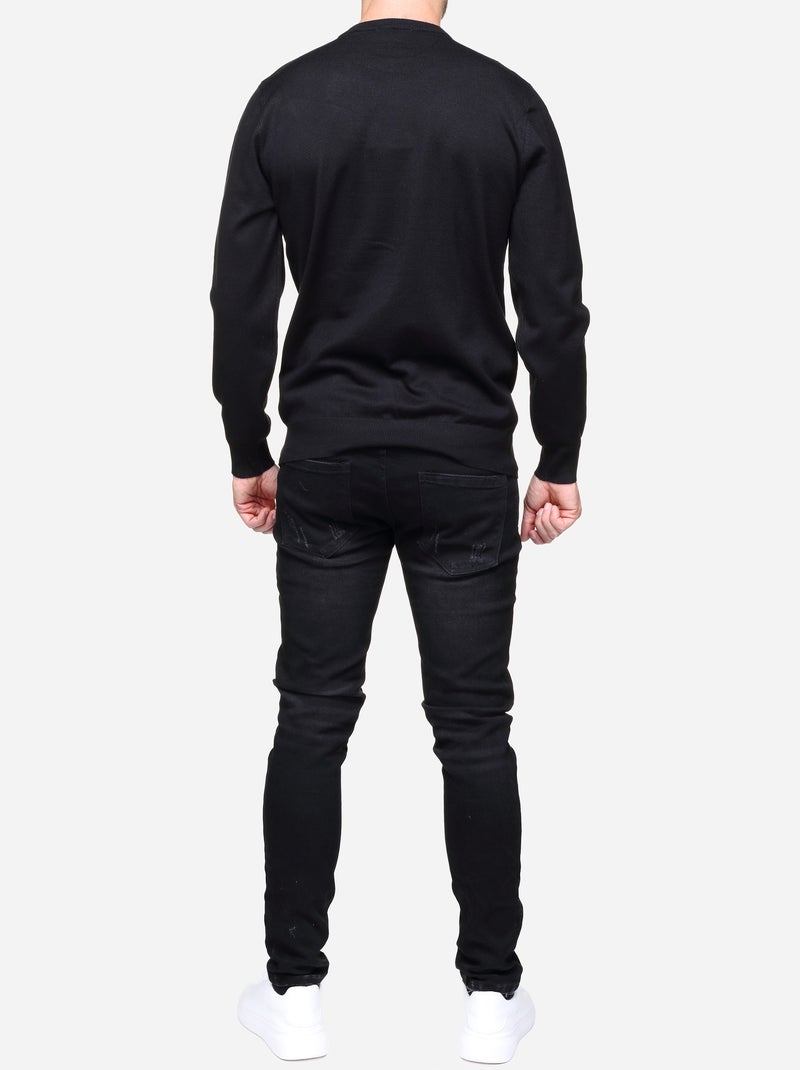 Maglione elegante a girocollo - Frilivin Nero - Kiabi