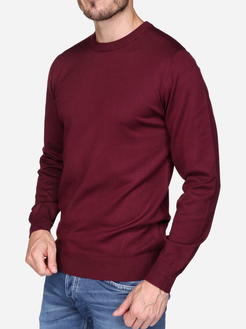 Maglione elegante a girocollo - Frilivin Rosso - Kiabi