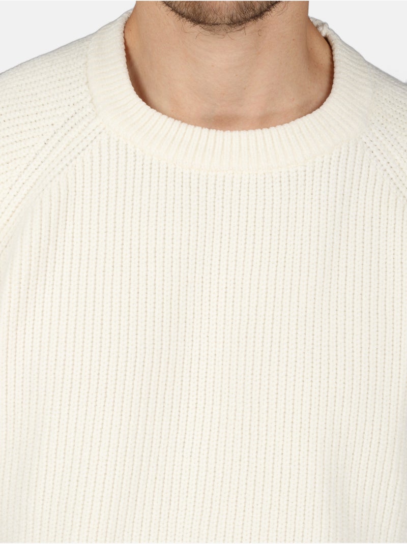 Maglione elegante a girocollo - Kenzarro Bianco - Kiabi