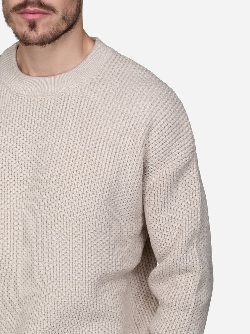 Maglione elegante a girocollo - Kenzarro Crema - Kiabi